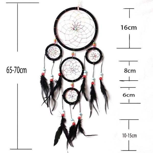 Dreamcatcher Siyah Gri Mavi - Görsel 2