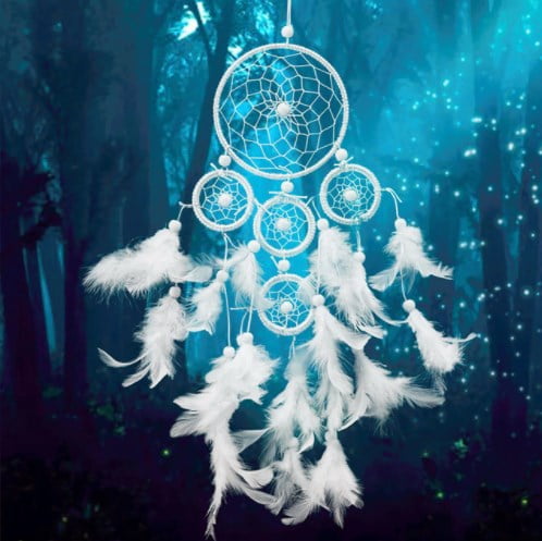 Beyaz Dreamcatcher Rüzgar Çan